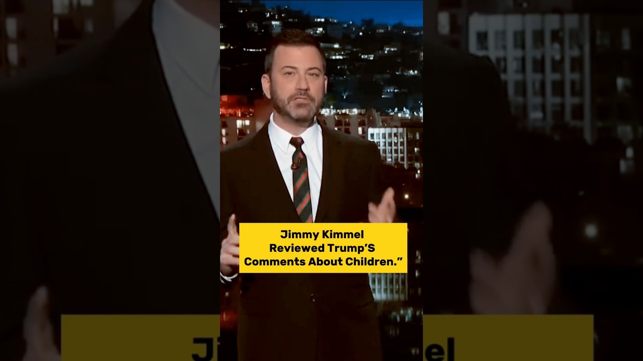 Jimmy Kimmel Previewed Trump's Comment About Children