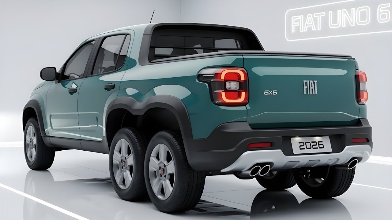 Análise da Fiat Uno 6x6 Pickup 2026 – Tamanho compacto, potência impressionante, seis rodas em ação!