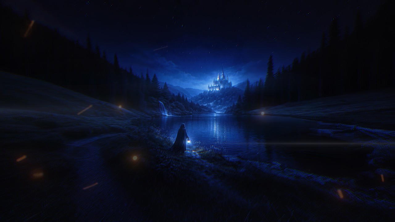 Where the Blue Lantern Glows | Fantasy Celtic Ambience | Relaxing Music [No Ads]
