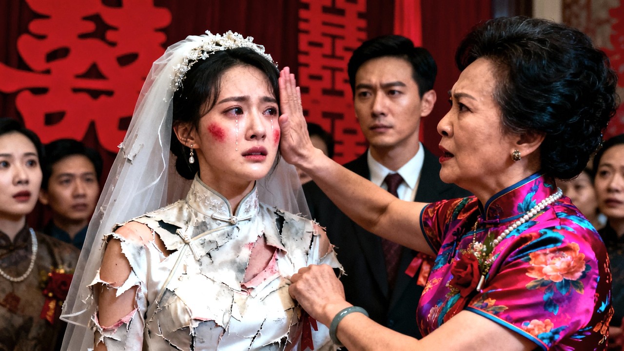 結婚當天我被惡婆婆當眾打耳光立威，我轉身叫來總裁父母！抬手間碾碎鳳凰男全家，前任跪在喜字上求饒！#短剧 #drama #都市 #爽剧 #情感