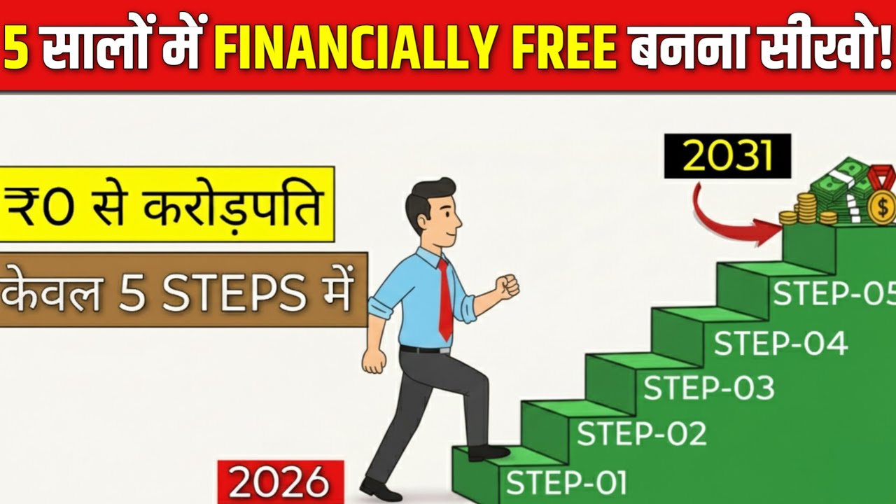 5 सालों में FINANCIALLY FREE बनना सीखो | 5 Year Financial Plan for Indian Middle Class 