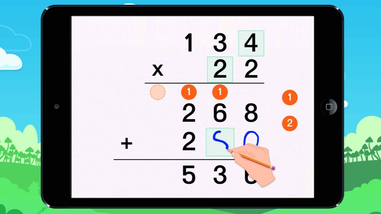 Finding the product of multiplication problems! Example 1