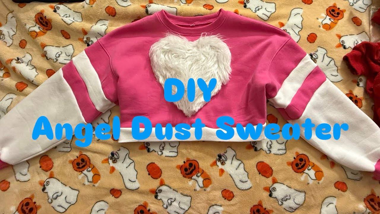 DIY Angel Dust season 2 sweater. 