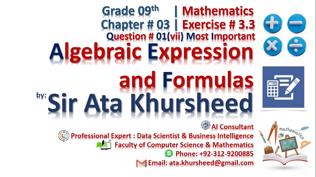 9th | Math | Ex#3.3 | Q#1(vii) | STB