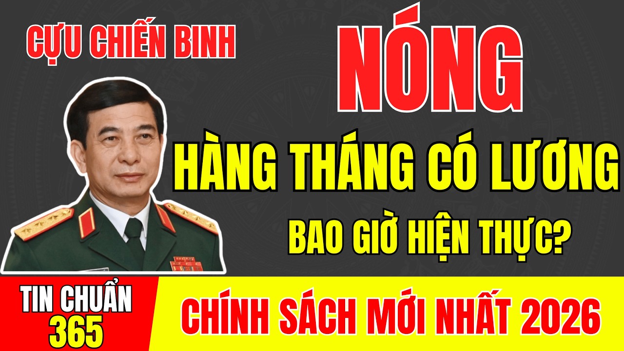 HÀNG THÁNG CỰU CHIẾN BINH CÓ LƯƠNG : BAO GIỜ THÀNH HIỆN THỰC? #tintuc #cuuchienbinh