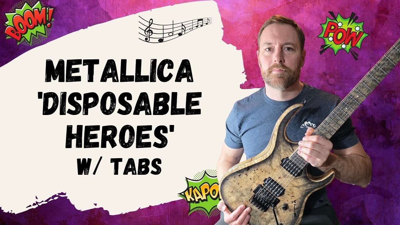 Metallica - Disposable Heroes Guitar Lesson + Tutorial