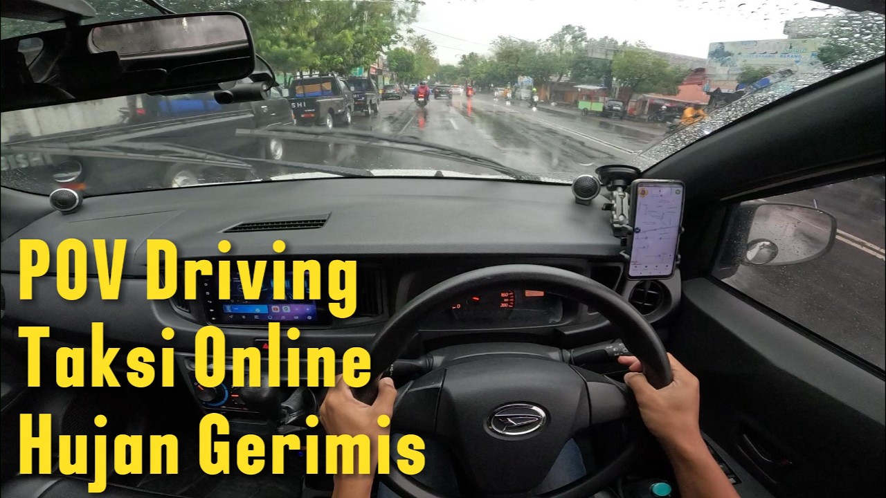 POV Driving Taxi Online Sigra Tipe D 1.0 | hujan Gerimis