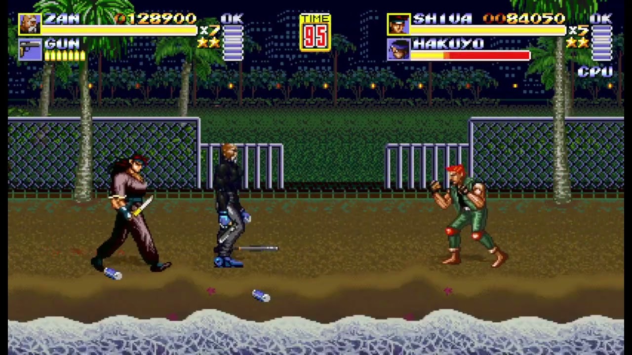Streets Of Rage Remake Dr Zan & Shiva Playthrough SOR1 Route