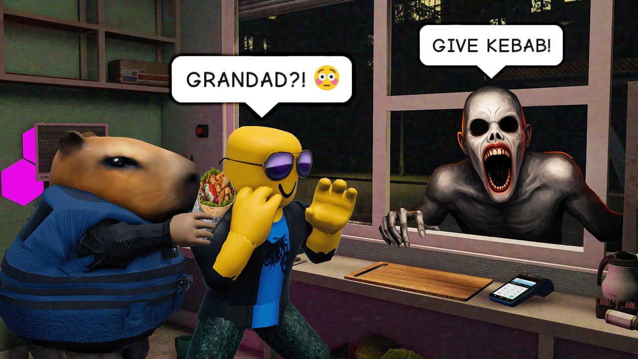 Scary Shawarma Kiosk ROBLOX FUNNY MOMENTS (ANOMALY)