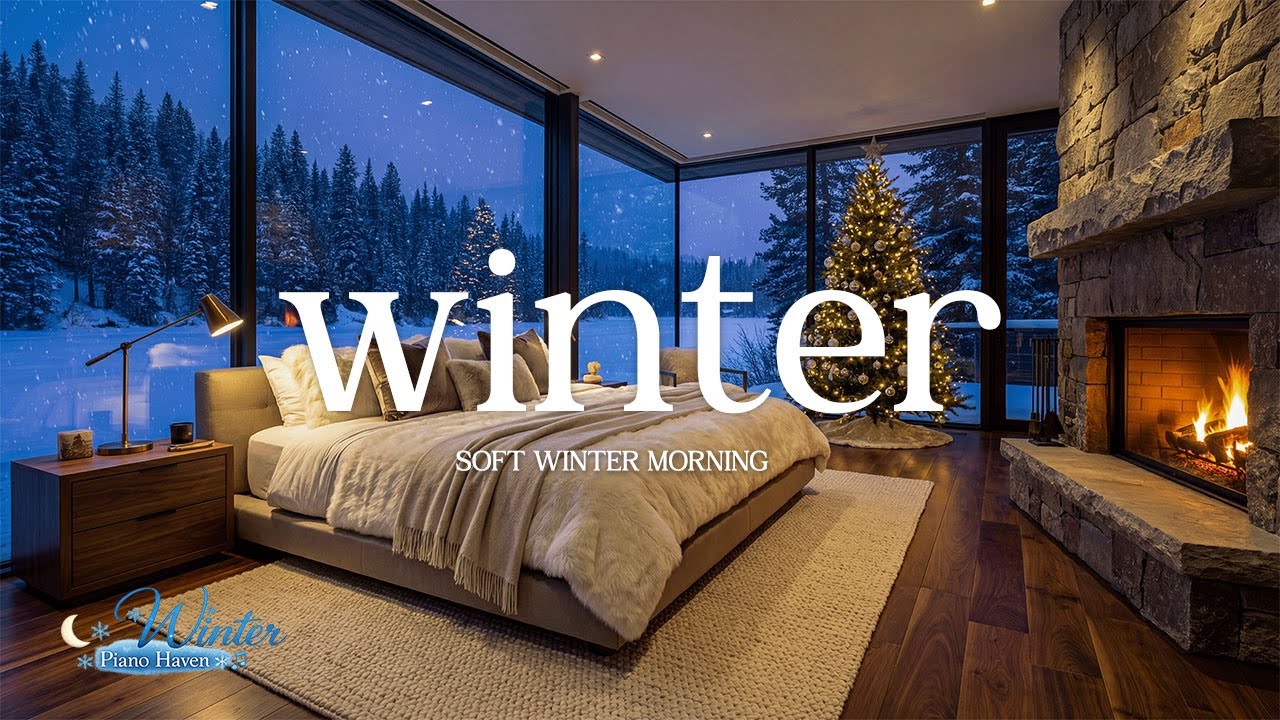 Soft Winter Morning 🦌❄️ Relaxing Piano Music for Study, Reading & Concentration