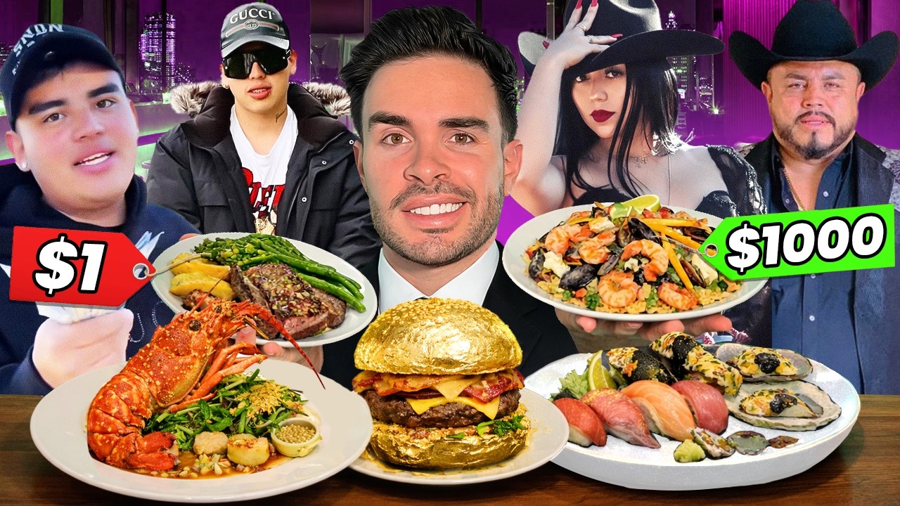LA FAMILIA MILLONARIA PROBANDO COMIDA CARA VS BARATA