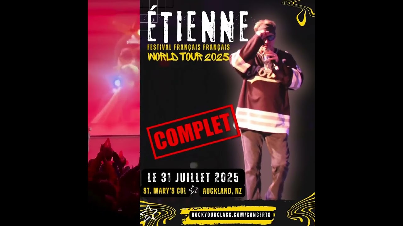 &Eacute;TIENNE is coming back to Auckland, NZ! #etienne #rockyourclass #frenchteachers #french