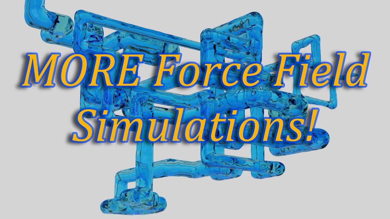 MORE Fluid Force Field Simulations - Making Water Follow a Path - With a Pipes Screensaver Version