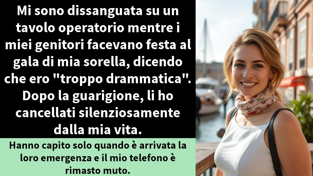 Mi sono dissanguata su un tavolo operatorio mentre i miei genitori facevano festa al gala di mia