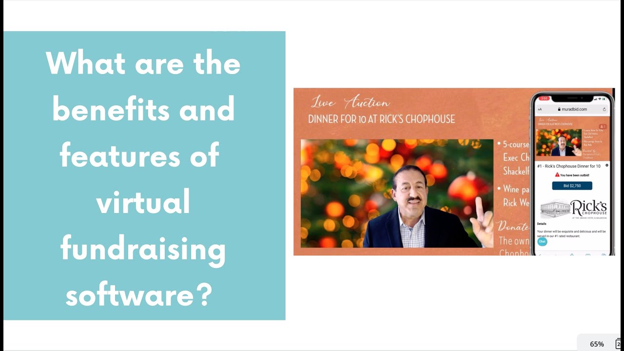 What are the benefits and features of virtual fundraising software?