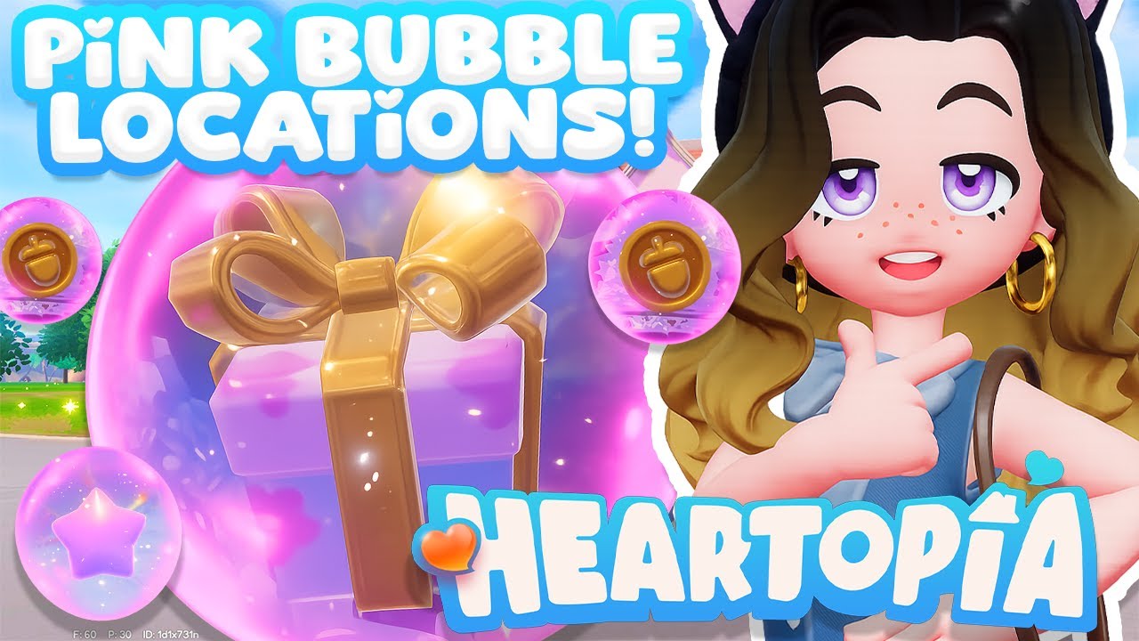 ALL 15 Pink Bubble Locations! 🫧 | HEARTOPIA Feb 7-13