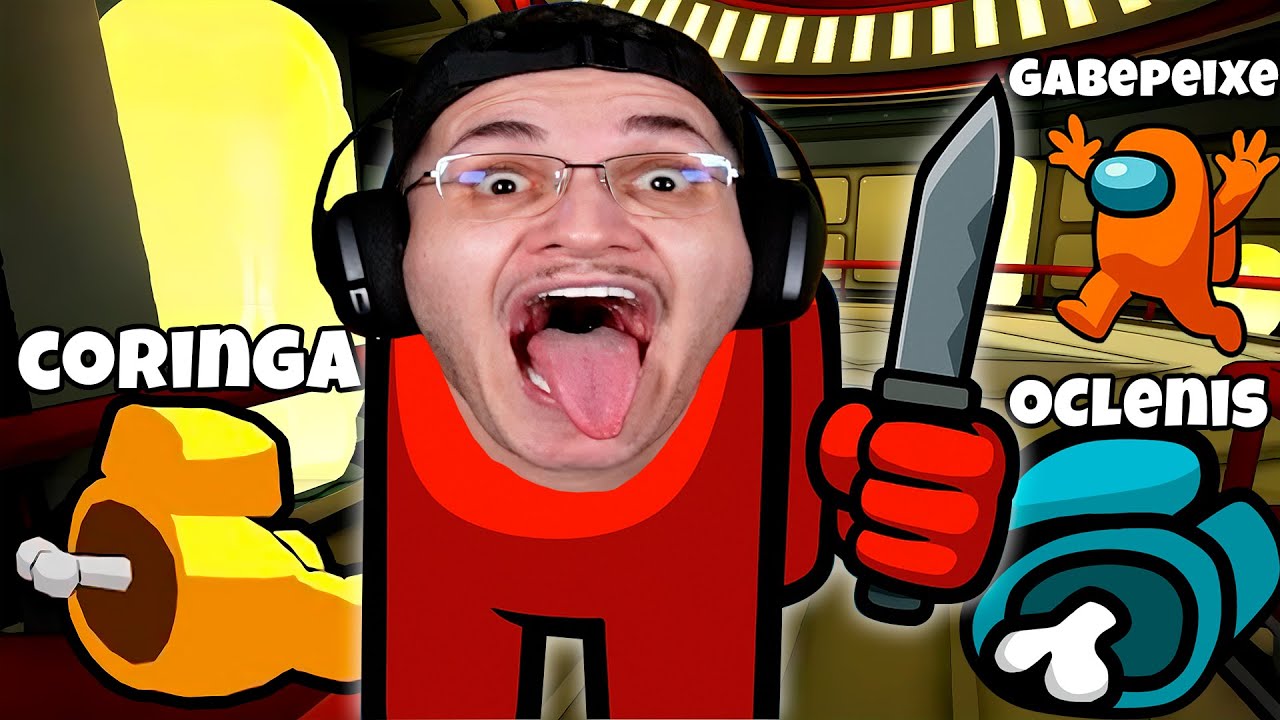 CAIOX PASSOU O CORINGA, GABEPEIXE E OCLENIS!!! | Among US 3D