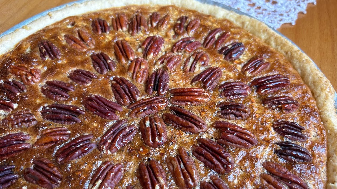 tarte aux noix de pécan/فطيرة ساهلة بالشوفان و جوز الباكام