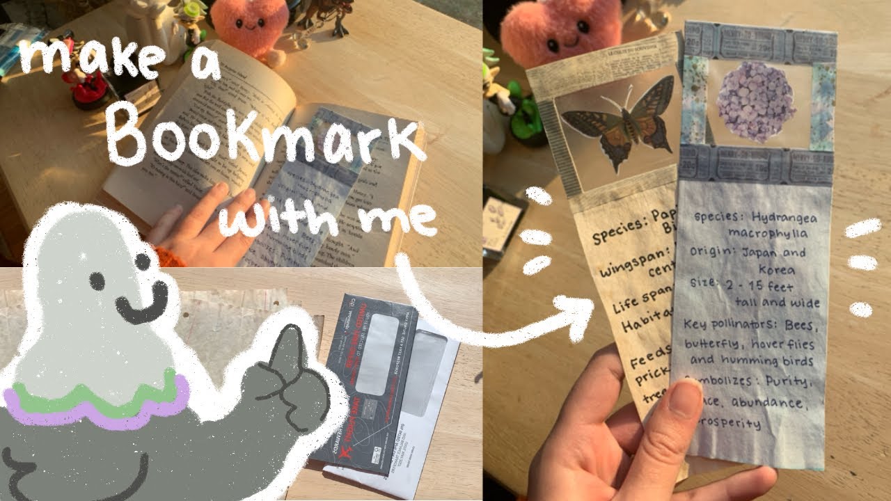 Let's make a bookmark together using junk mail!