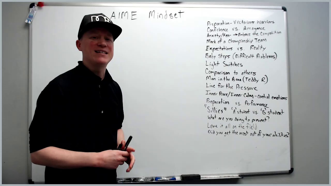 AIME Mindset: The mental preparation you need to take the AMC 10 and AMC 12.
