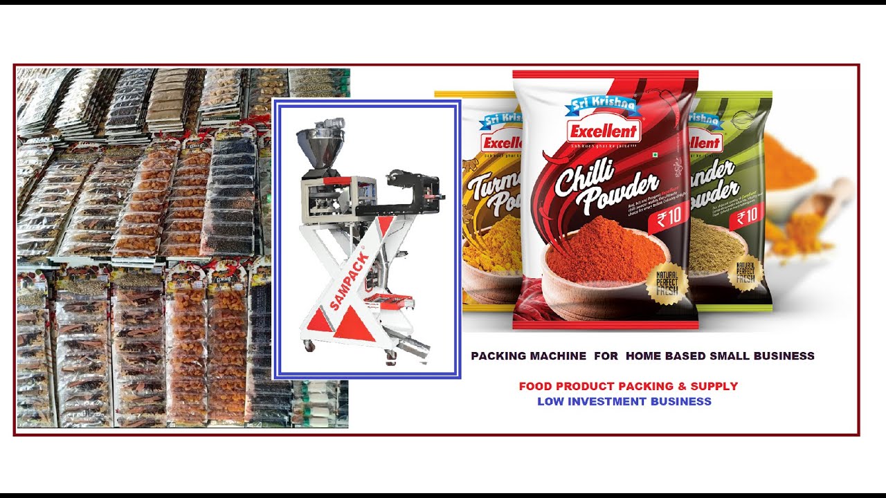 Packing machine For Home based small Business Low investment  Food products  packing business
