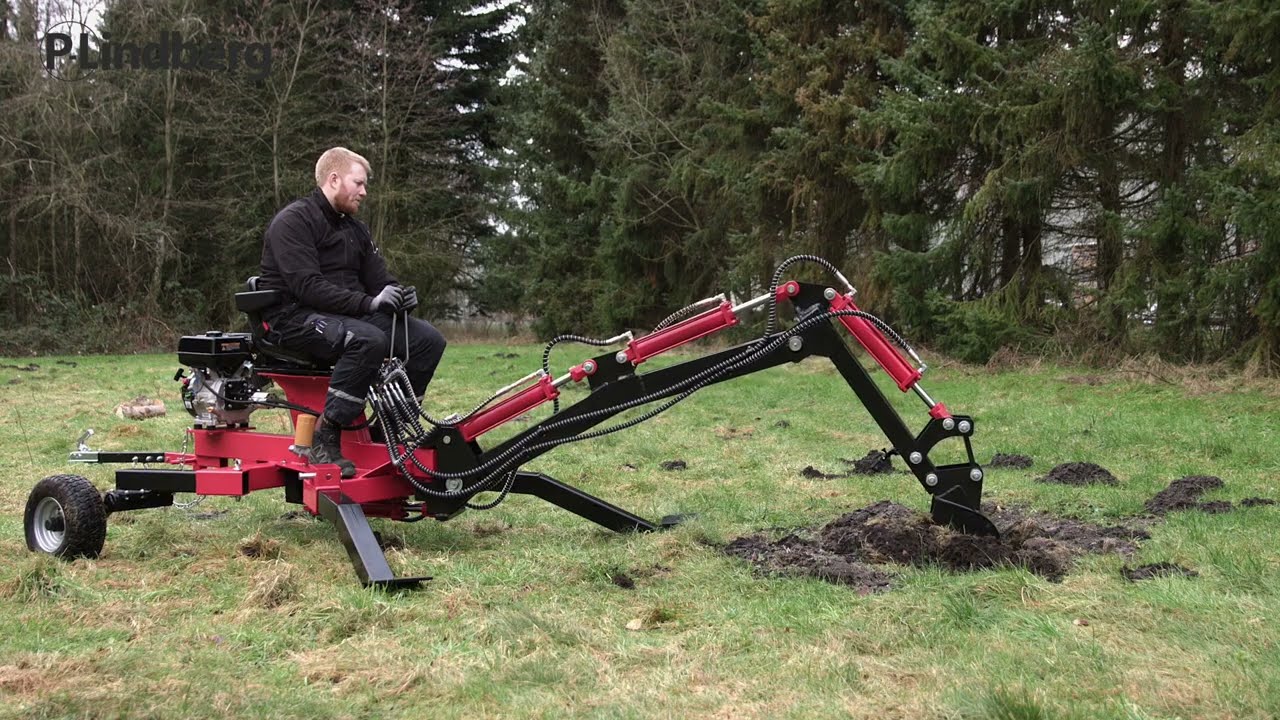 P. Lindbergs værksted: Minigraver til ATV - gennemgang og demonstration