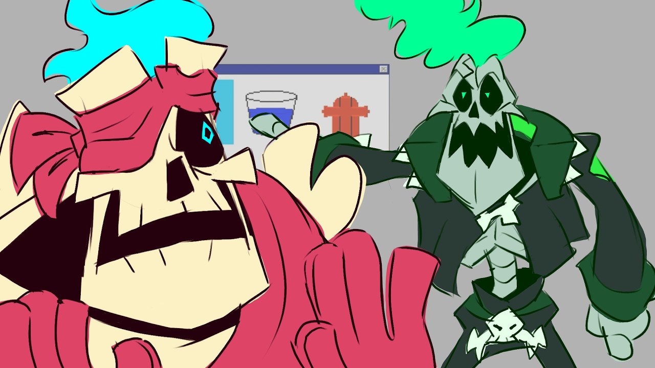 Color Fun with Jaw Bone (Monkey Wrench animatic)