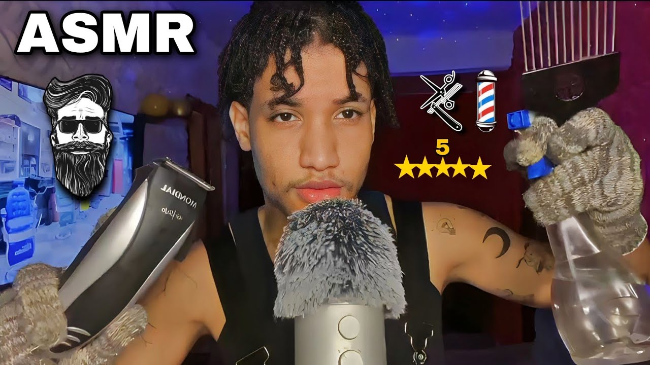 💈ASMR💈CORTANDO SEU CABELO NA BARBEARIA |roleplay barbearia