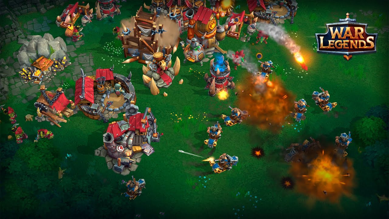 Dark Two Heroes Strategy vs. Mass Bikers 🛡️ War Legends Gameplay - CLASSIC RTS on Mobile