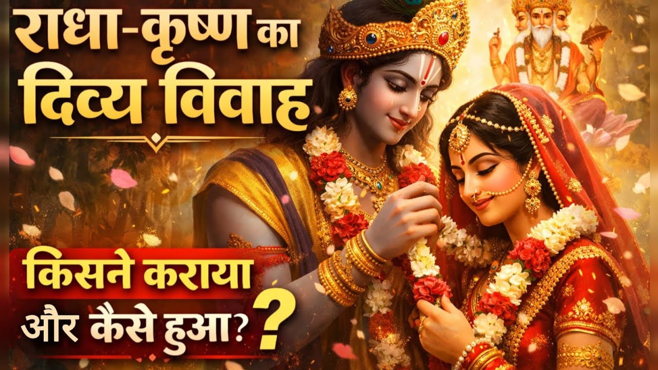 राधा कृष्ण का दिव्य विवाह 🌸|कथा🪷|@raseshwari_world223 #trending #radhakrishna #radhakrishnavivah 