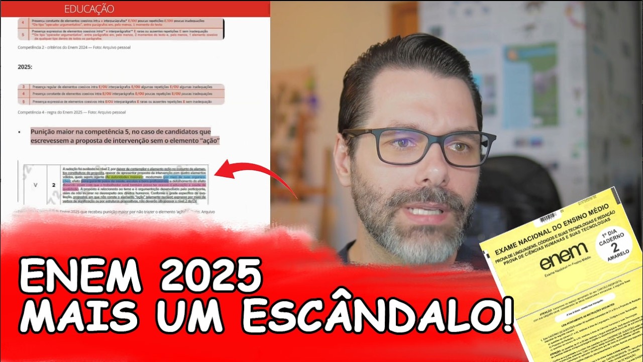 URGENTE: MAIS UM ESCÂNDALO DO ENEM 2025, DESSA VEZ NA REDAÇÃO.