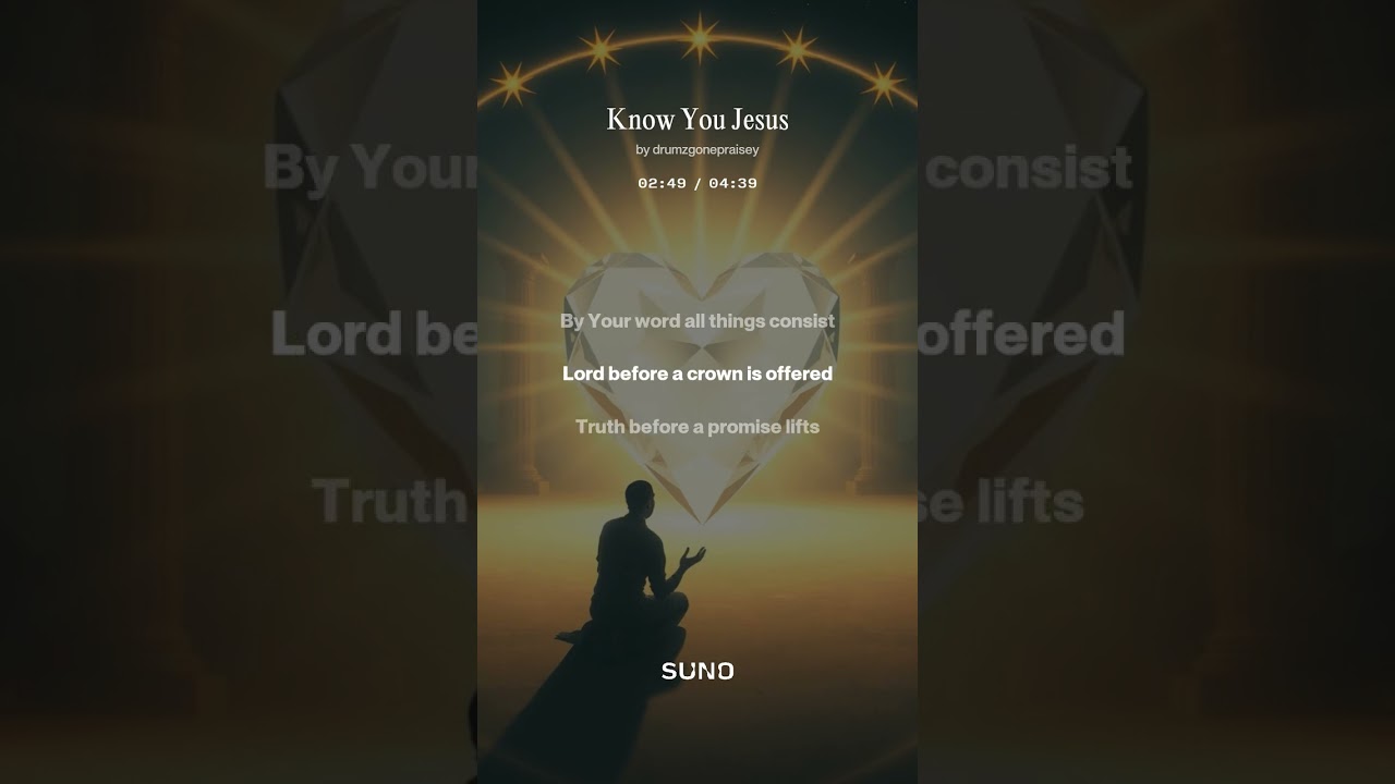 Know You Jesus
