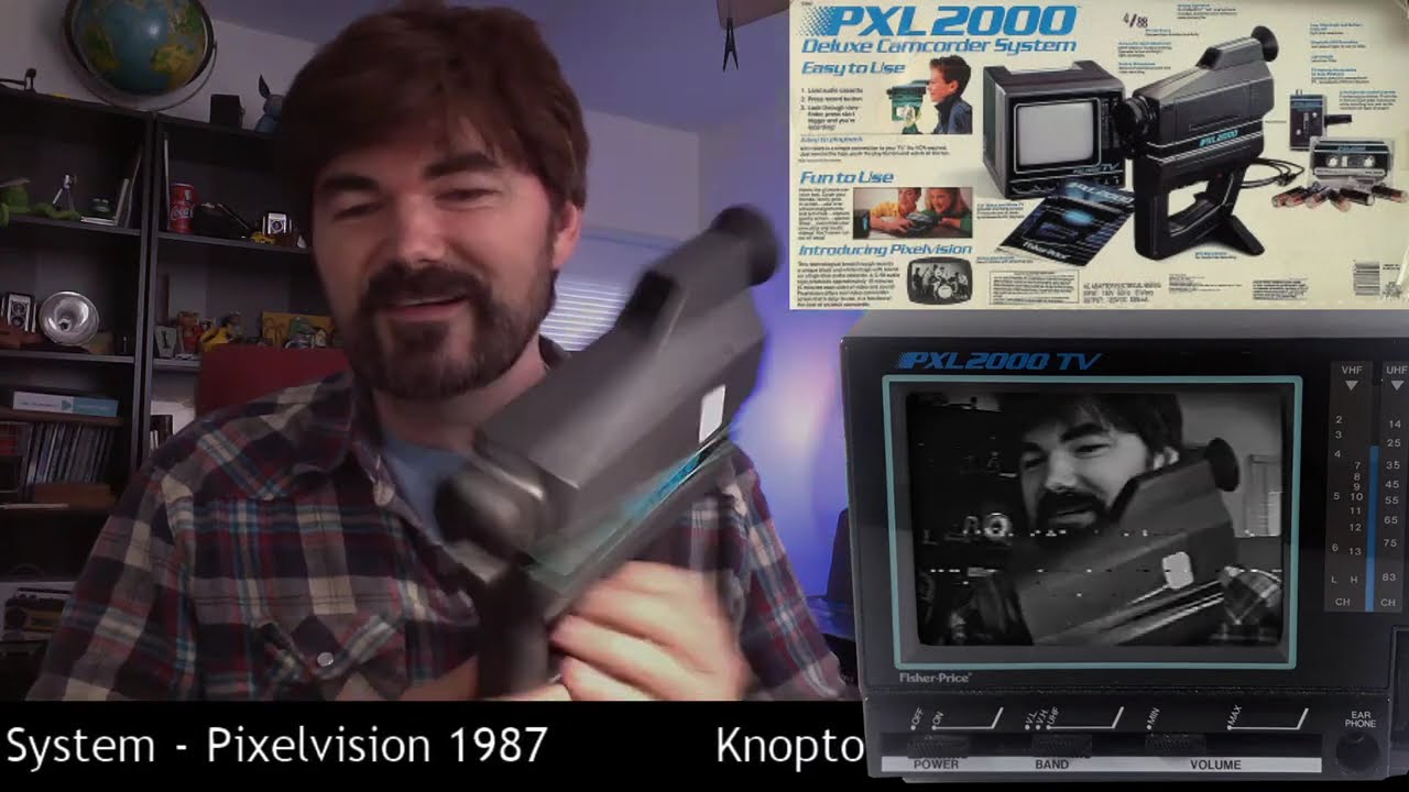 PXL 2000 &mdash; камера Pixelvision 1987 Fisher Price &mdash; (ПРЯМОЕ ВИДЕО &mdash; Предыдущая запись)