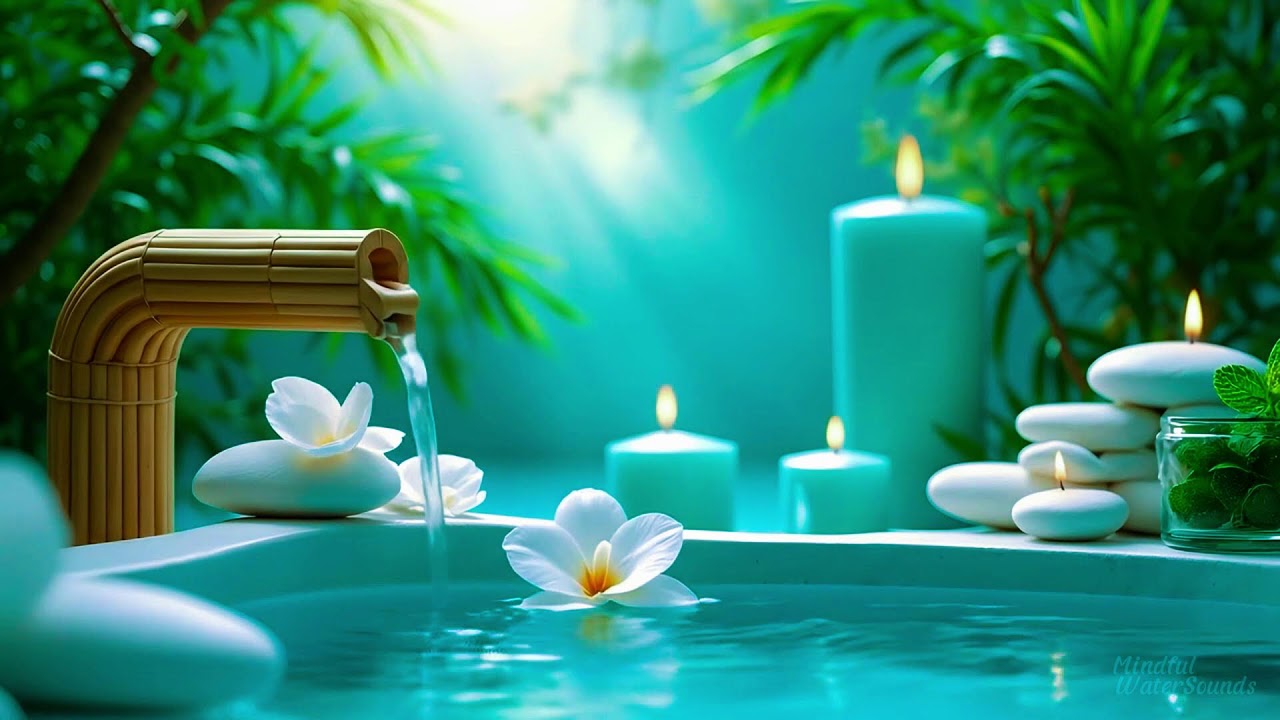 Успокаивающая атмосфера с каплями воды для сна и покоя