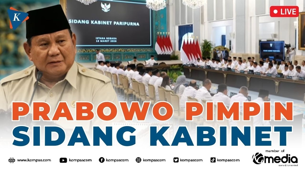 BREAKING NEWS - Pimpin Sidang Kabinet, Prabowo Minta Menteri Jelaskan Kesiapan Lebaran 2026
