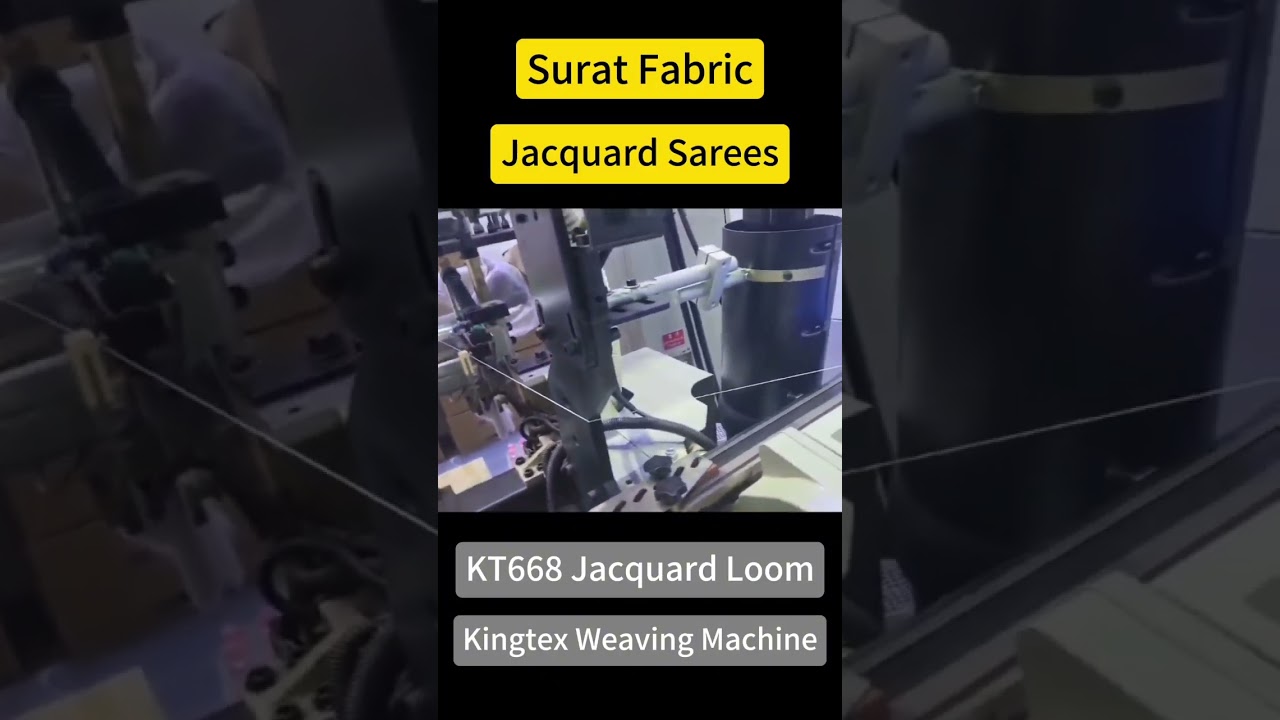 Kingtex Weaving Machines | Surat Fabric weaving by KT668 Jacquard Loom Machine | जैक्वार्ड लूम |