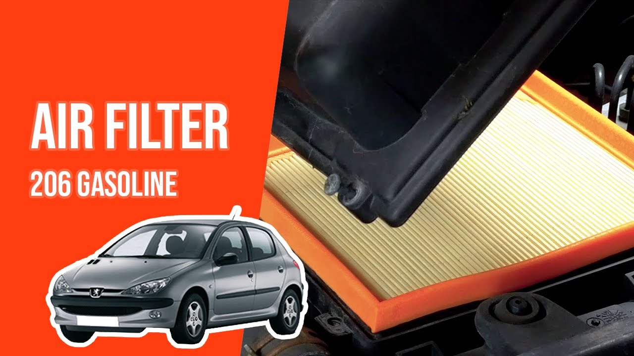 How to replace the air filter PEUGEOT 206 1.4i 💨