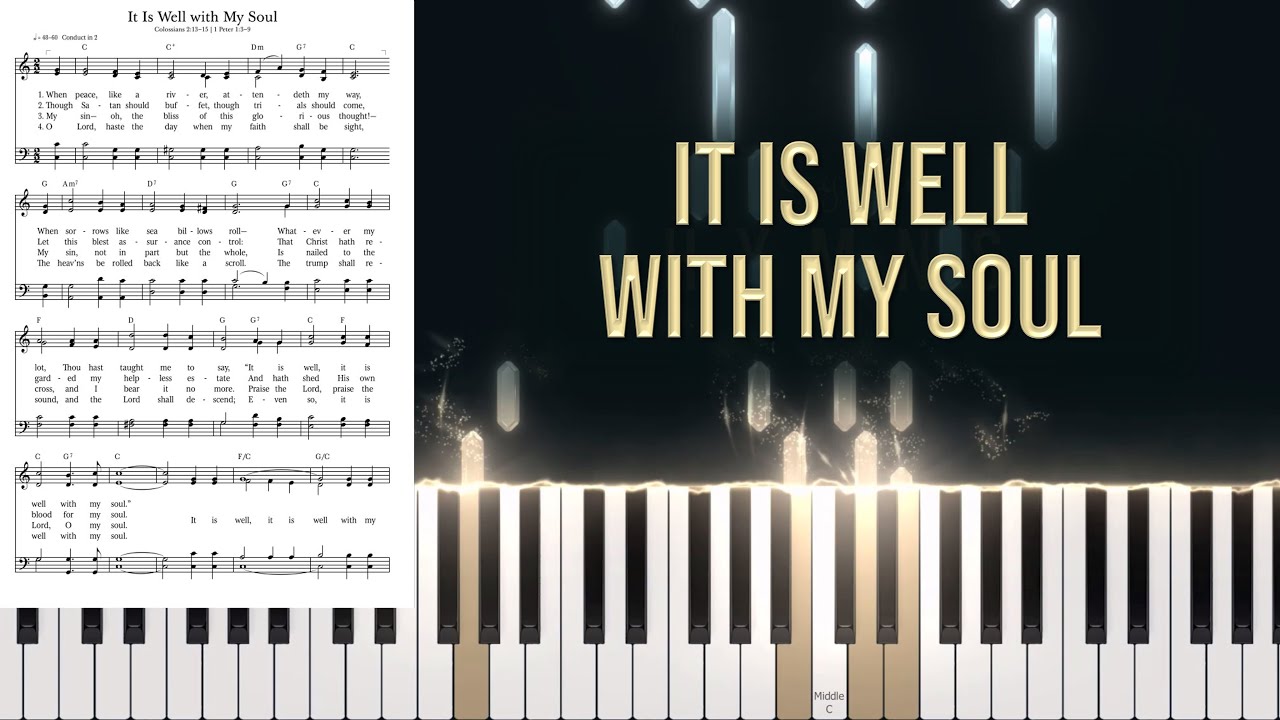 1003 - It is Well With My Soul (Piano/Organ Tutorial)