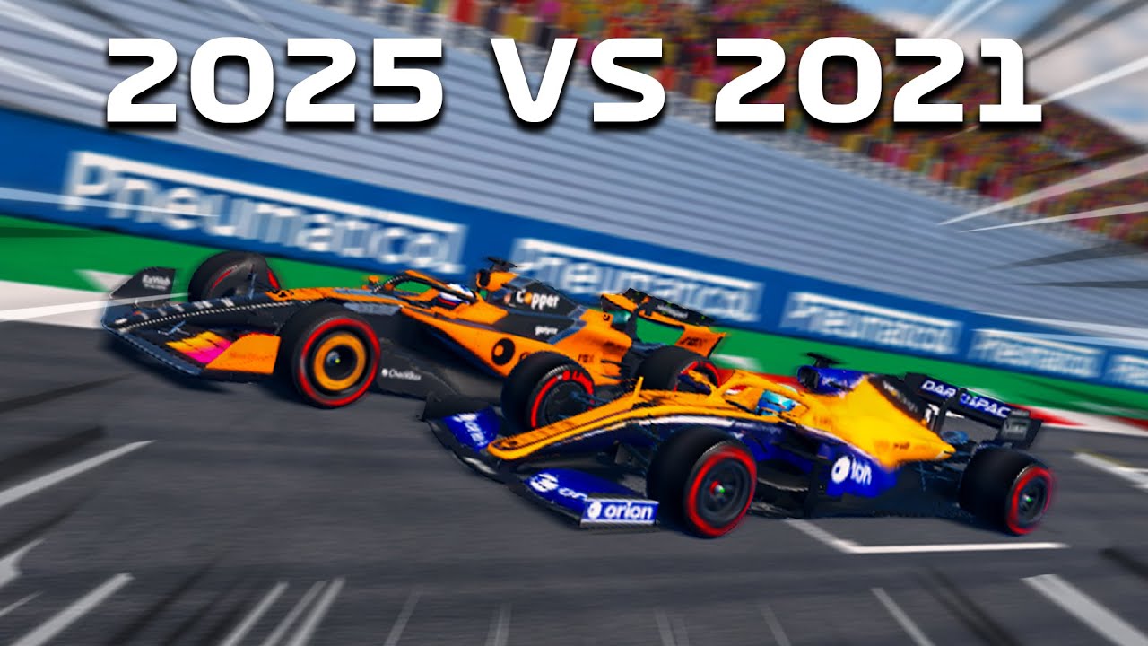 2025 VS 2021 F1 Car | The Ultimate Comparison