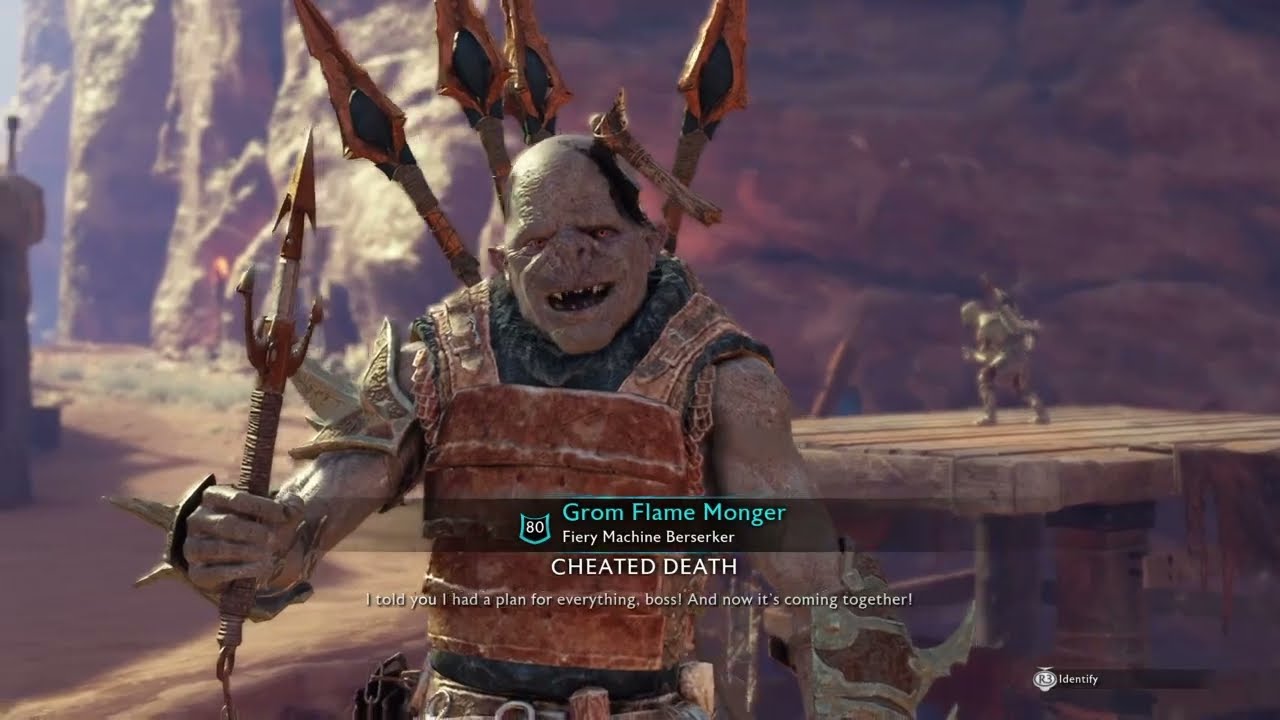 Shadow of War: Captain Cheat Death Quotes Compilation