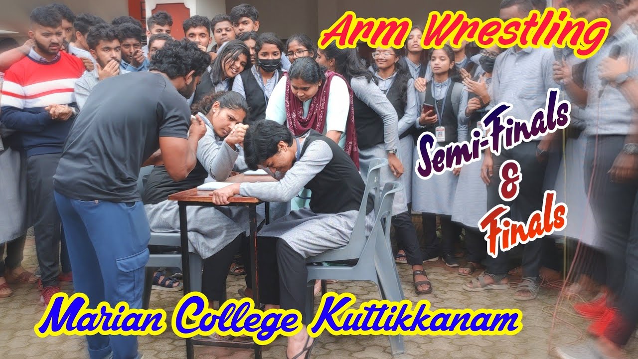 Arm Wrestling at Marian College Kuttikkanam | Semi-Finals & Finals |🤼‍♂️ #trend#armwrestling#college