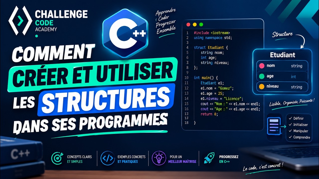 #6 Les Structures | Création et Structuration d'un programme