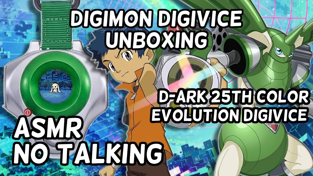 [ASMR] D-ARK 25th Color Evolution Digivice (with Gameplay) | Digimon Digivice Unboxing (No Talking)