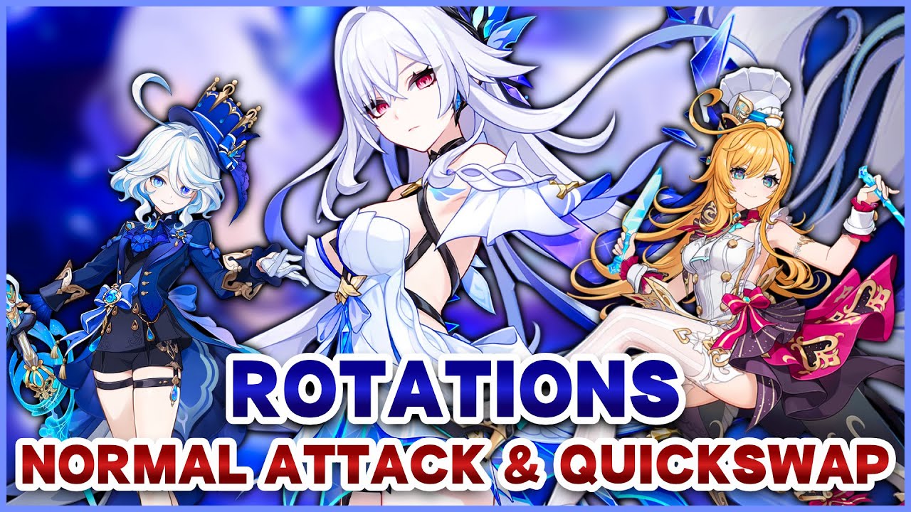 【Genshin Impact】Learn Skirk's Rotations in One Minute! | Normal ATK & Quickswap Expensive Team