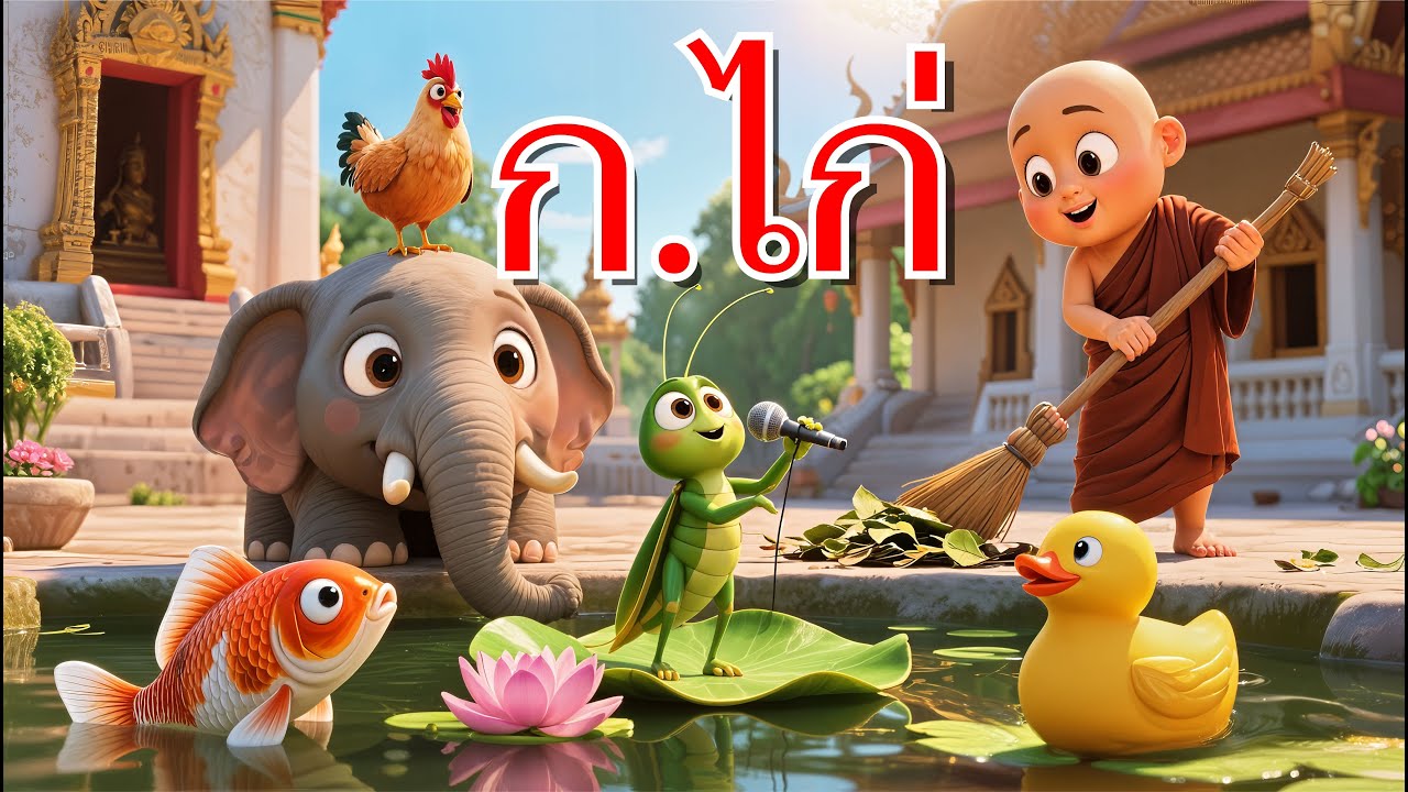 เพลง ก เอ๋ย ก ไก่ | เพลงเด็ก | การ์ตูนเด็ก