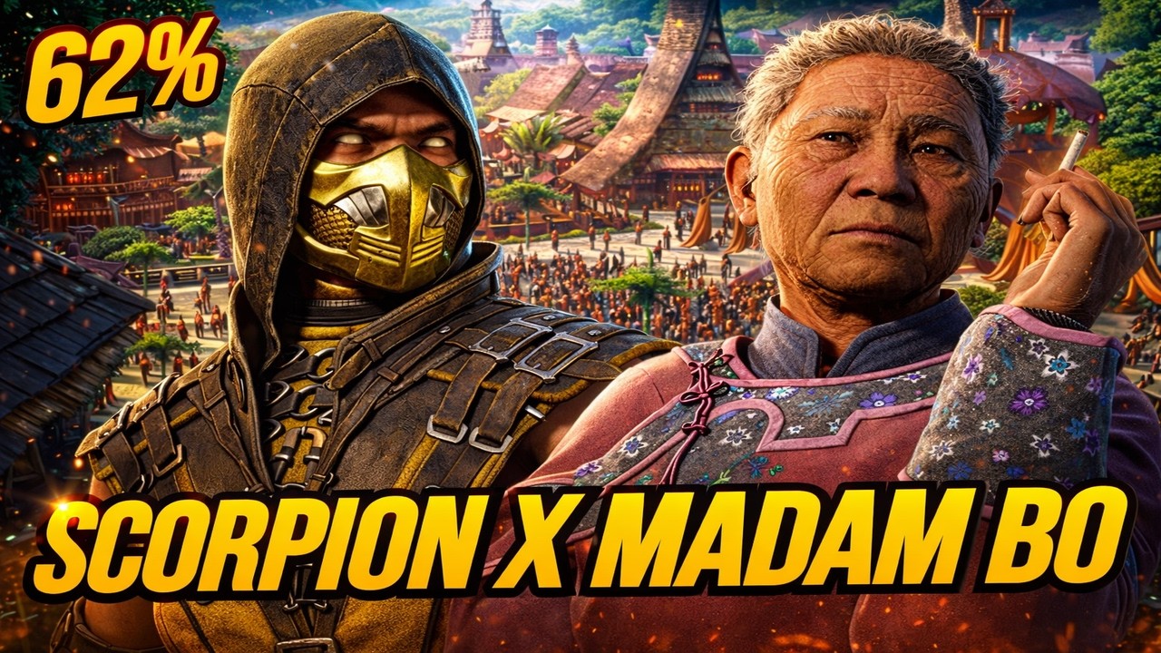 Эти 60%-ные комбо Скорпиона с Мадам Бо — имбалансные! (И неуважительные): Mortal Kombat 1!