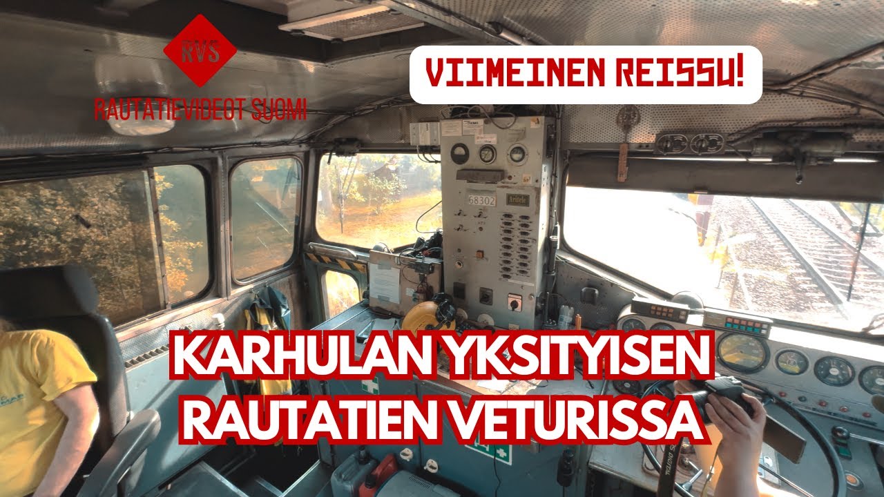 Pääsin Karhulan-Sunilan yksityisrautatien veturin kyytiin!