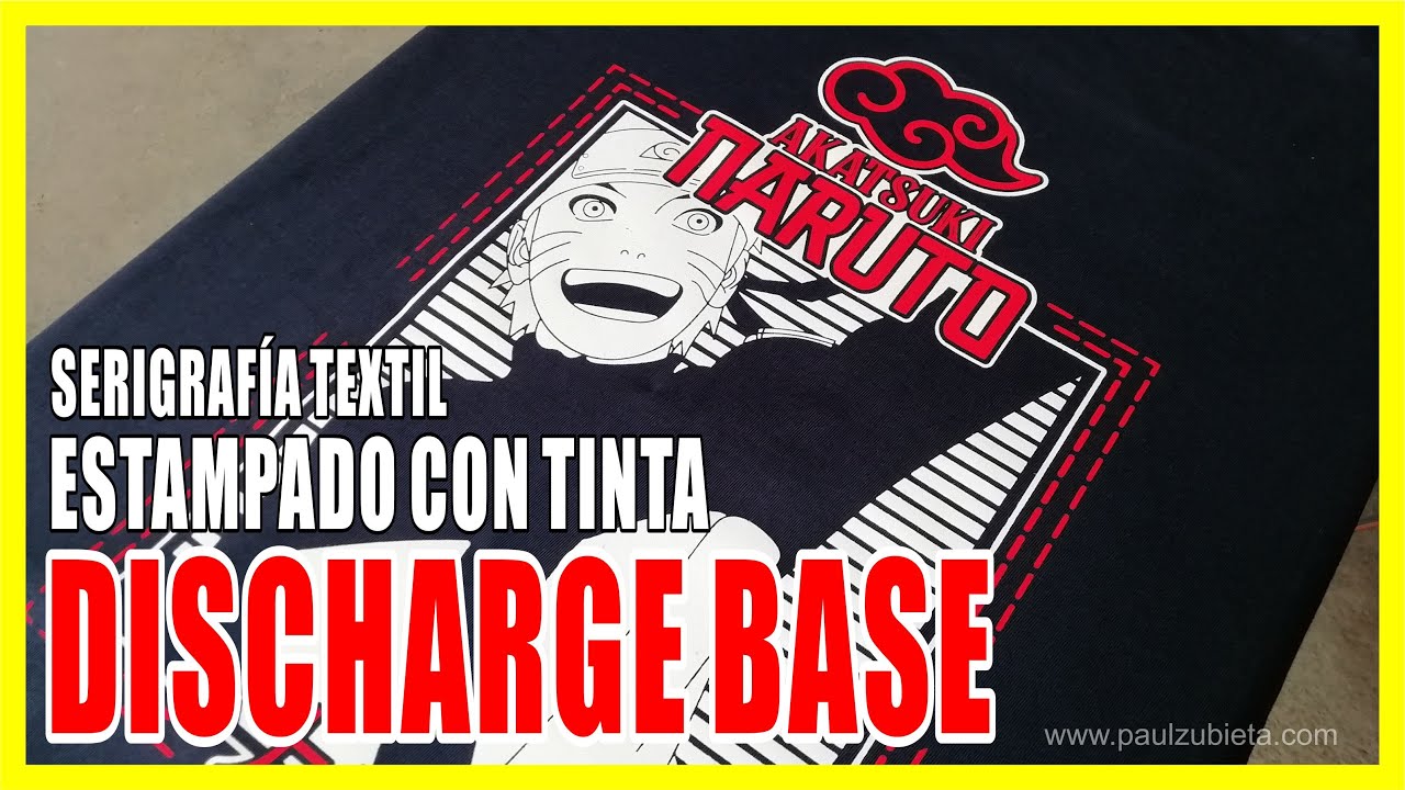 APRENDE A ESTAMPAR DISCHARGE BASE PIGMENTADO Y BLANCO. SERIGRAFÍA TEXTIL AL AGUA