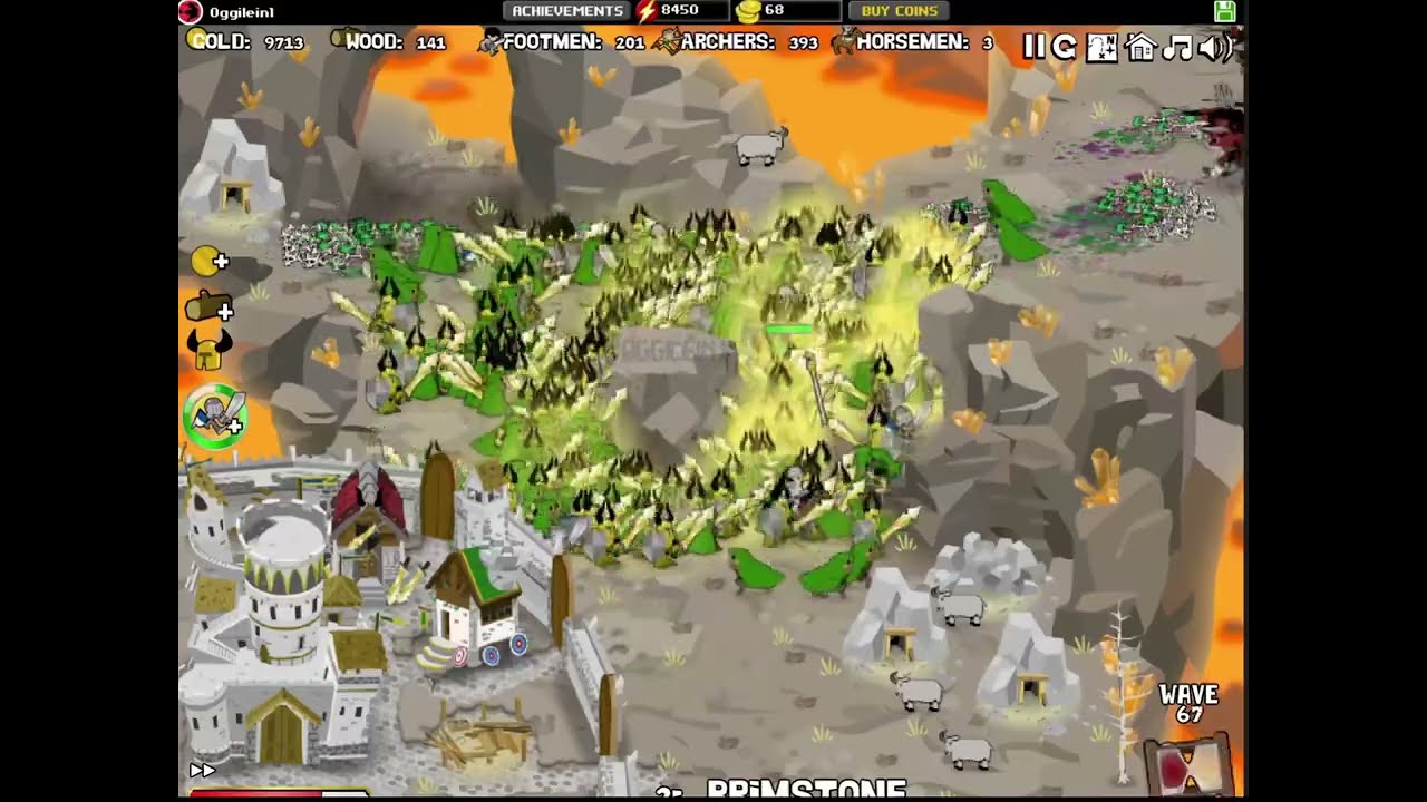 Battle Panic aiming for wave 150 at Brimstone