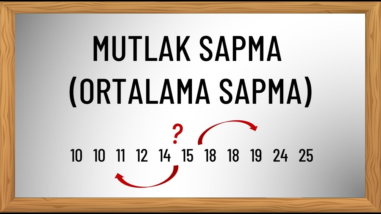 Mutlak Sapma (Ortalama Sapma)